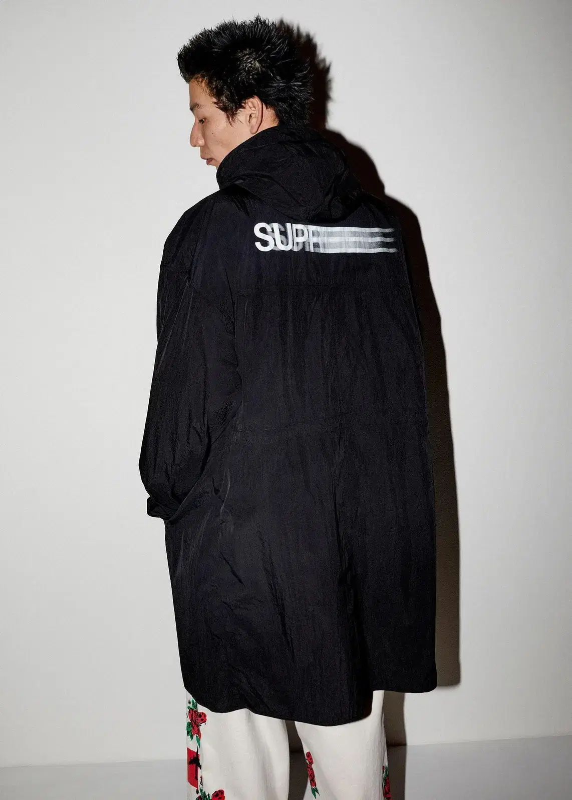 [M/새상품] Supreme 슈프림 23ss 모션 로고 파카 블랙